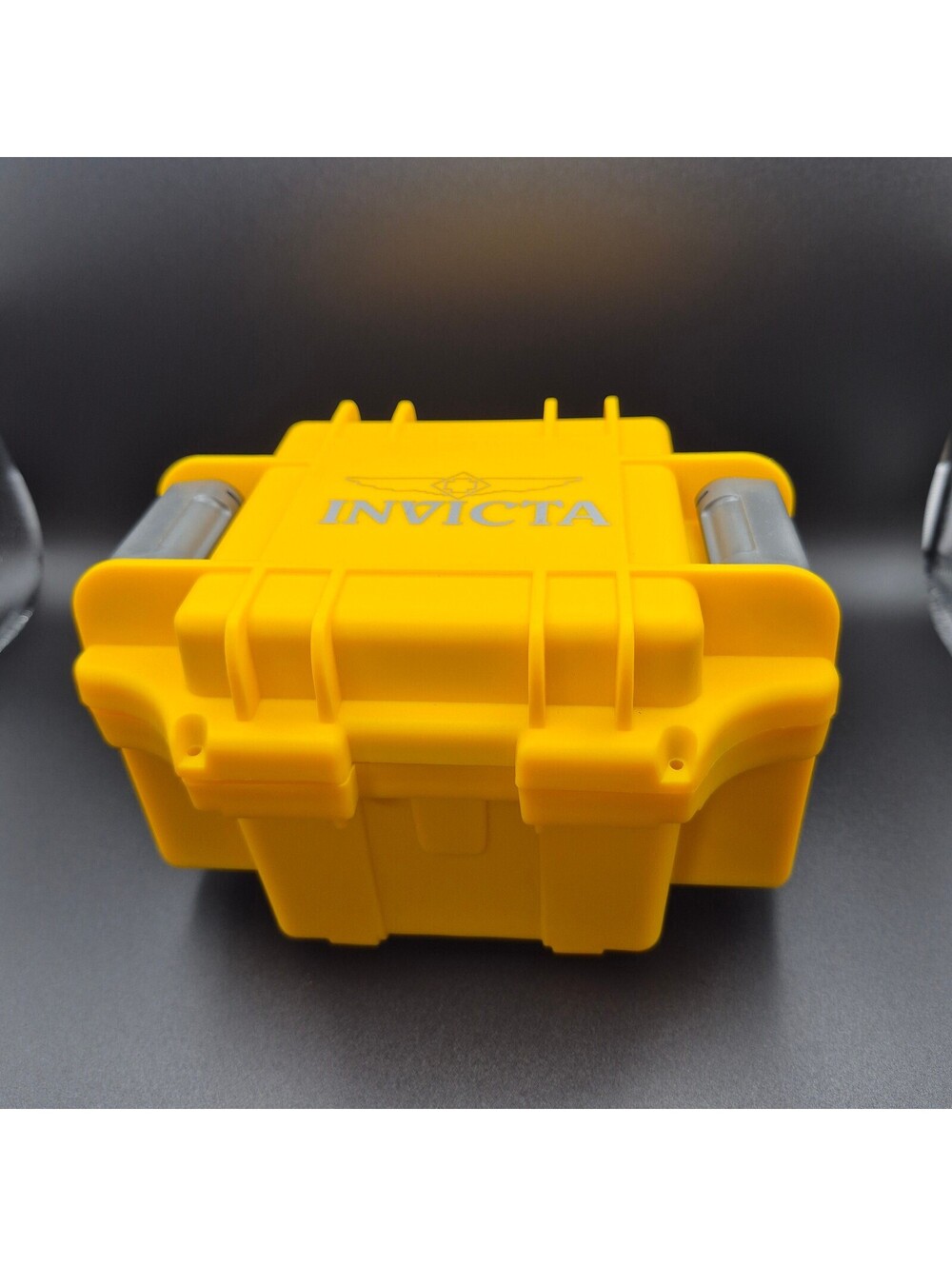 Invicta Yellow Protective Hard Case Storage Box with Secure Latches